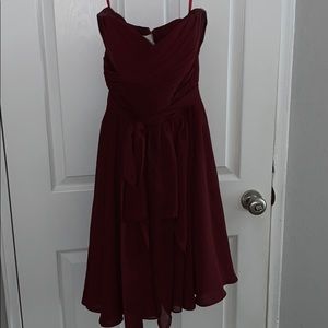 Maroon formal dress!